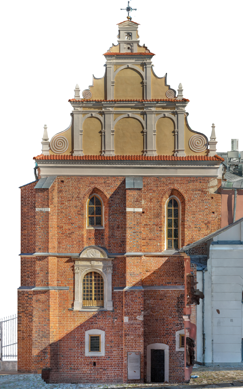 Kład na elewację frontową
